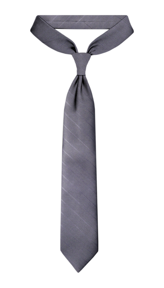 Cravate de luxe grise en jacquard