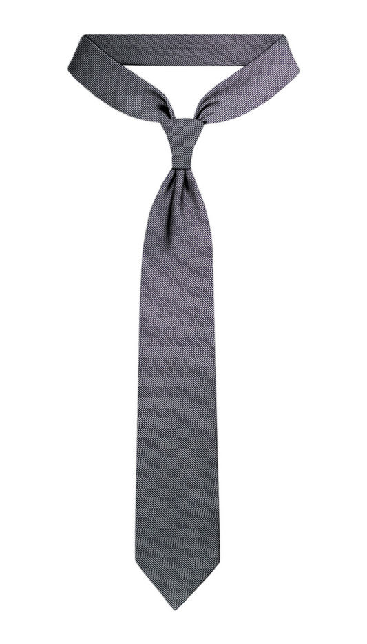 Cravate Jacquard Luxe Gris Clair