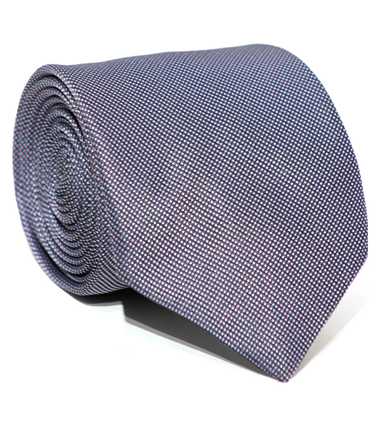 Luxury Gray~Purple Jacquard Tie