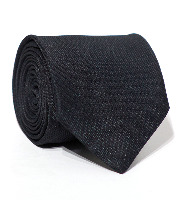 Luxury Black Jacquard Tie