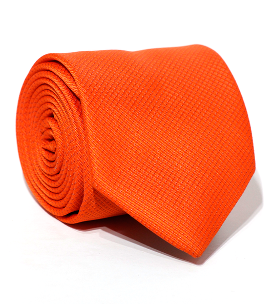 Luxury Orange Jacquard Tie