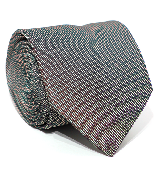 Luxury Gray~Gold Jacquard Tie