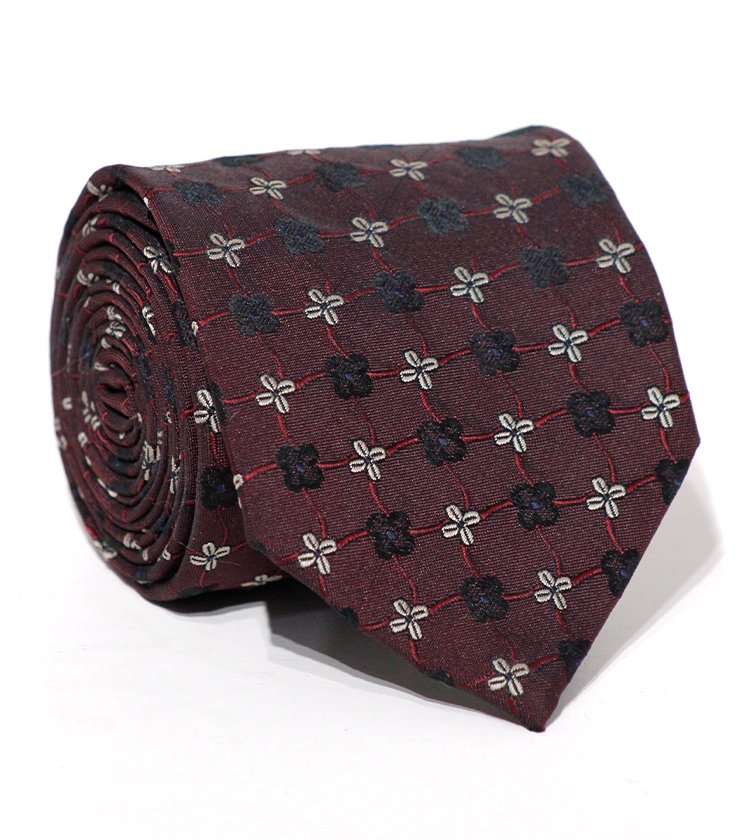 Luxury Maroon Silk Tie