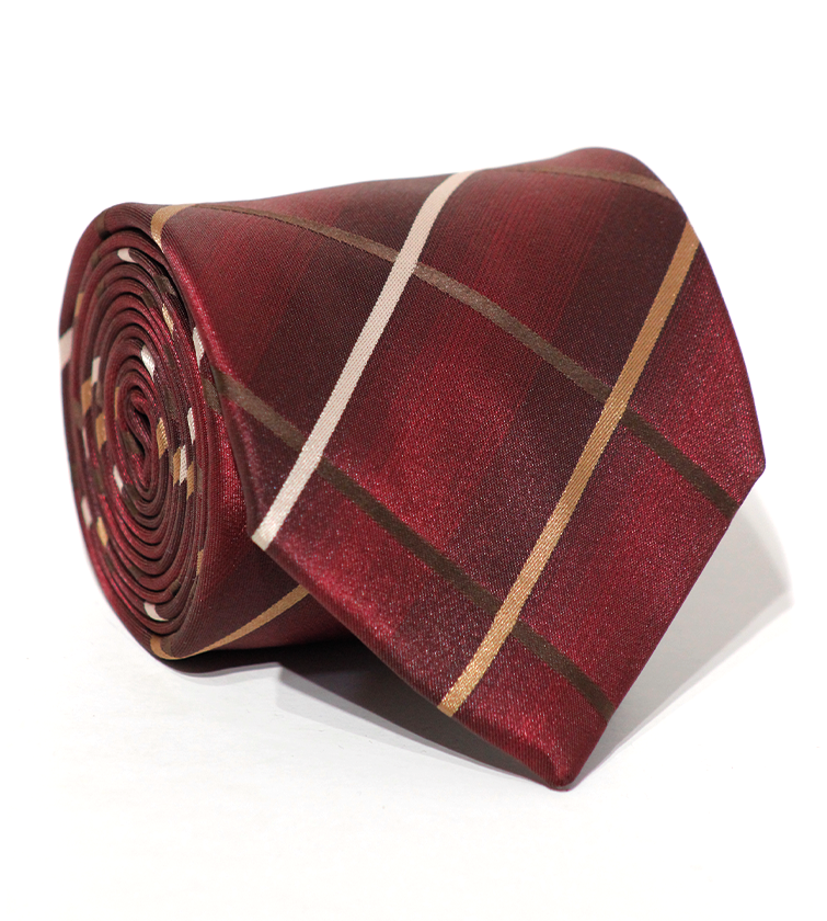 Luxury Moderate Red Silk Tie