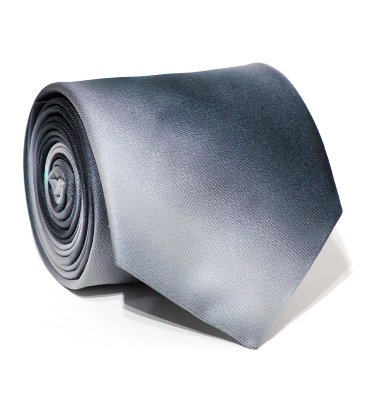 Luxury Mixed Gray Silk Tie