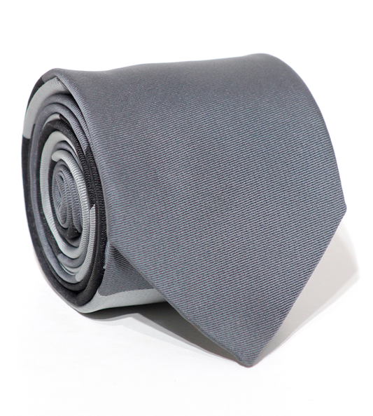 Luxury Mixed Gray Silk Tie