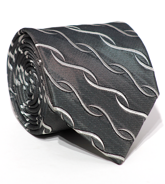 Luxury Mixed Gray Silk Tie