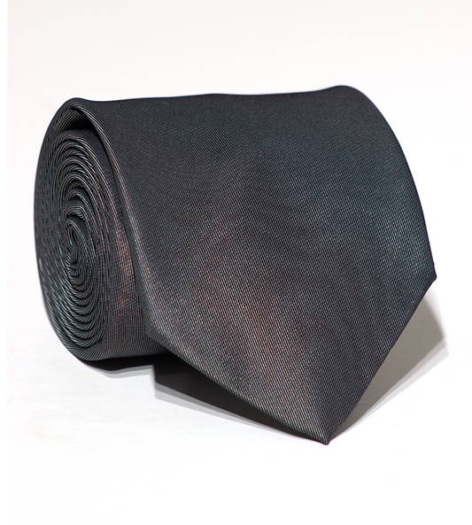 Luxury Dark Gray Silk Tie