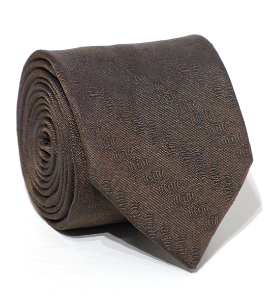 Luxury Grayish-Brown Silk Tie