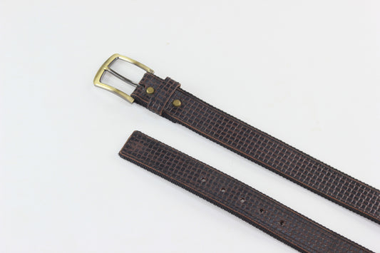 Luxury Leather & Canvas Belt
