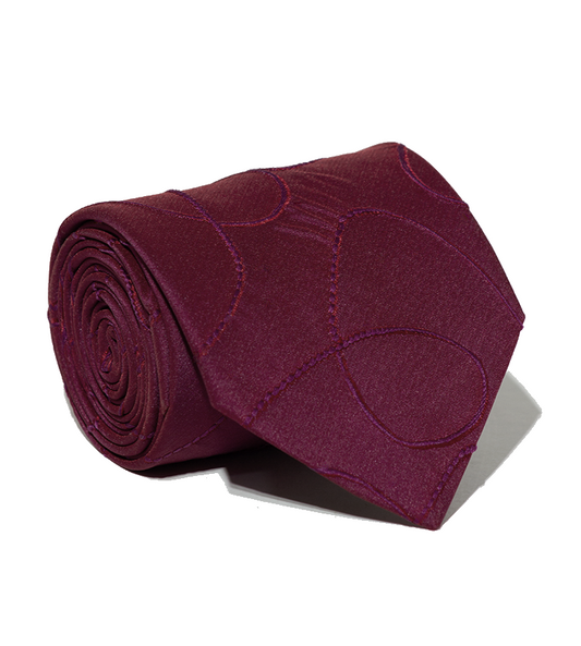 Luxury Burgundy Silk Tie