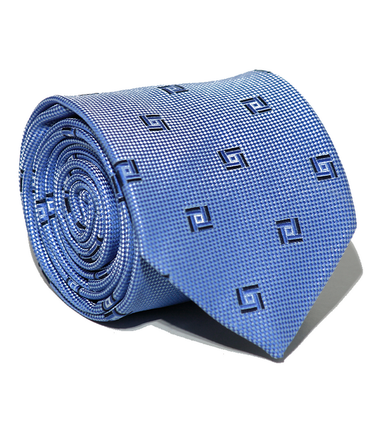 Luxury Light Blue Silk Tie