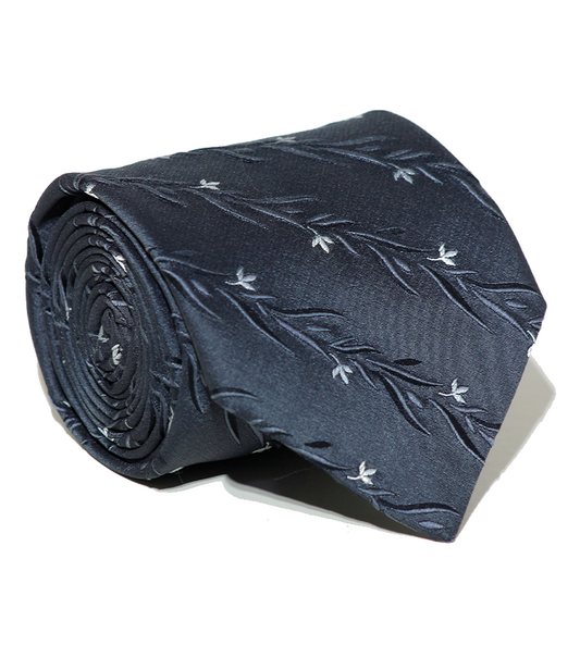 Luxury Dark Gray Silk Tie