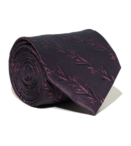 Luxury Dark Magenta Silk Tie