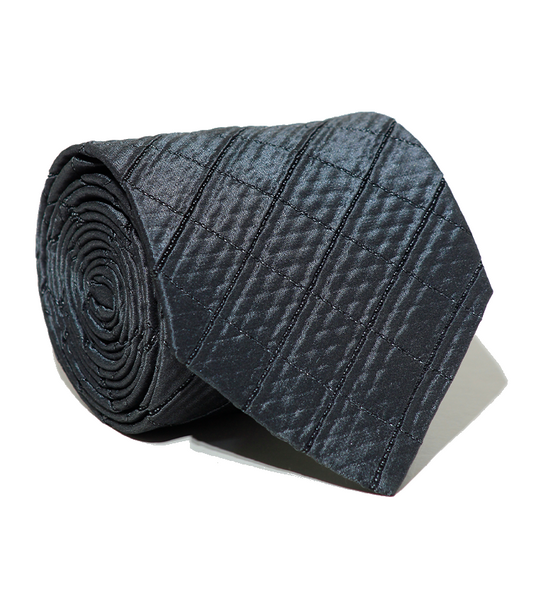 Luxury Dark Gray Silk Tie