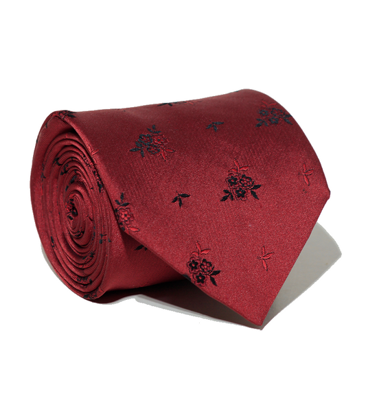 Luxury Red Silk Tie