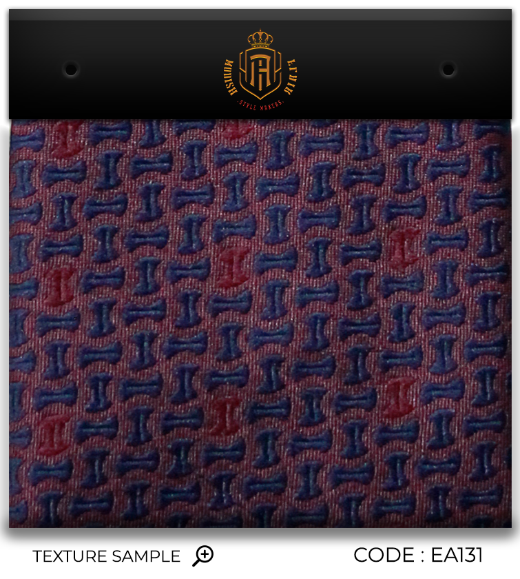 Luxury Red~Navy Jacquard Tie