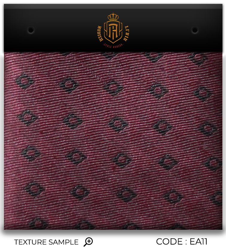 Luxury Brgundy/Black Square Jacquard Tie