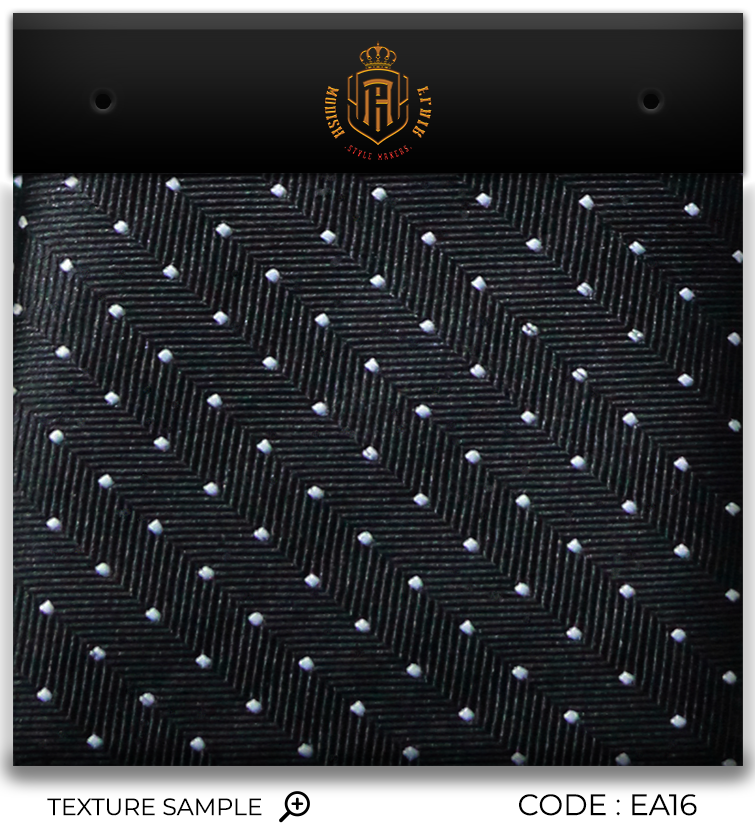 Luxury Black/White Dots Jacquard Tie