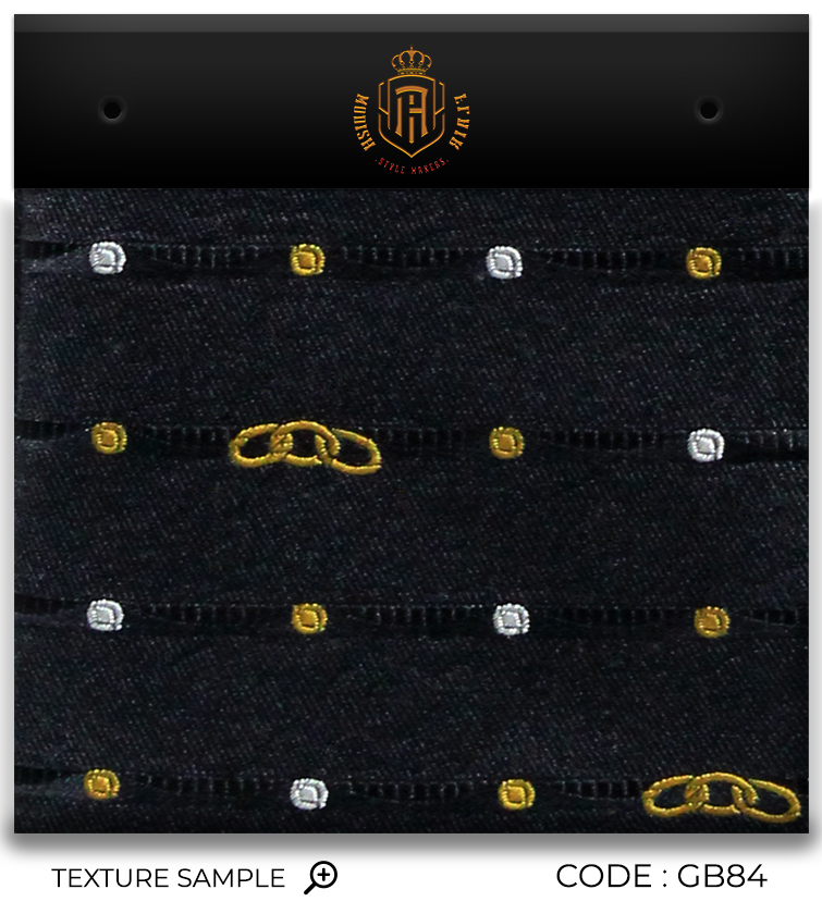 Luxury Black/Polka Dots Silk Tie