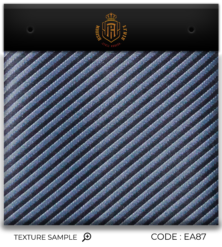 Cravate jacquard bleu marine de luxe