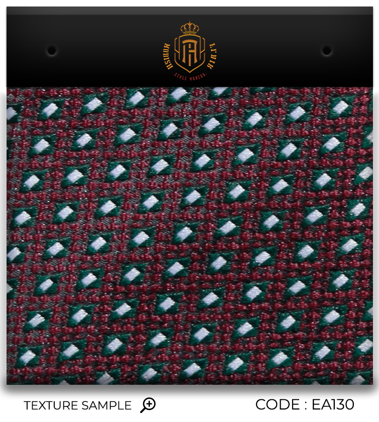 Luxury Maroon/Green Jacquard Tie
