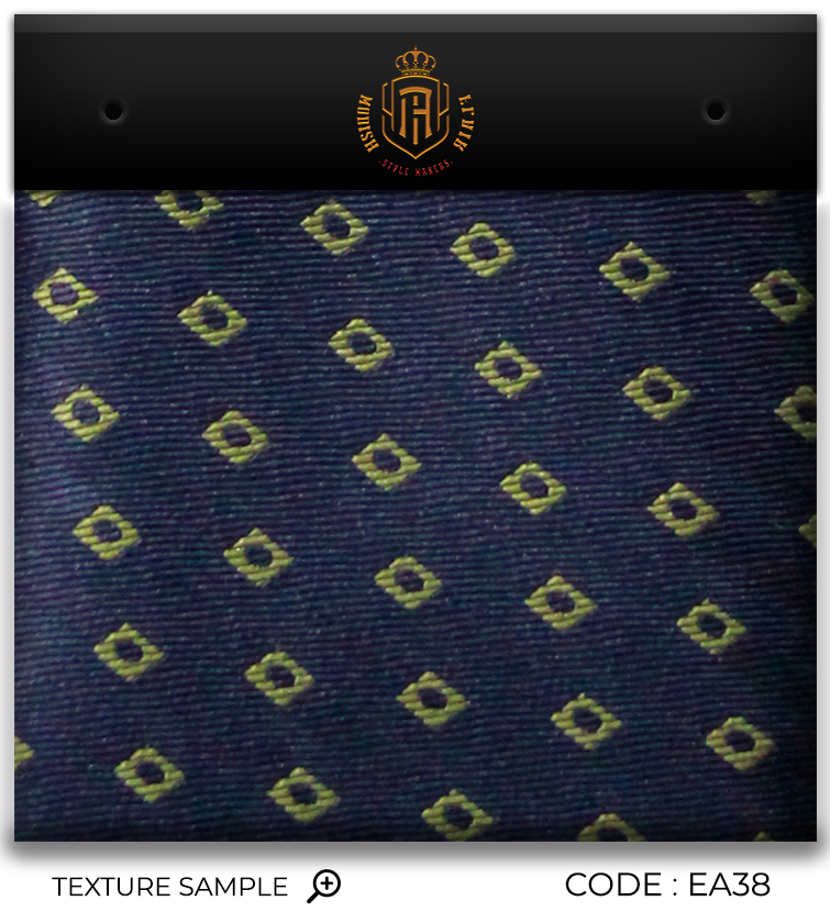 Luxury Navy Blue/F.Green Jacquard Tie