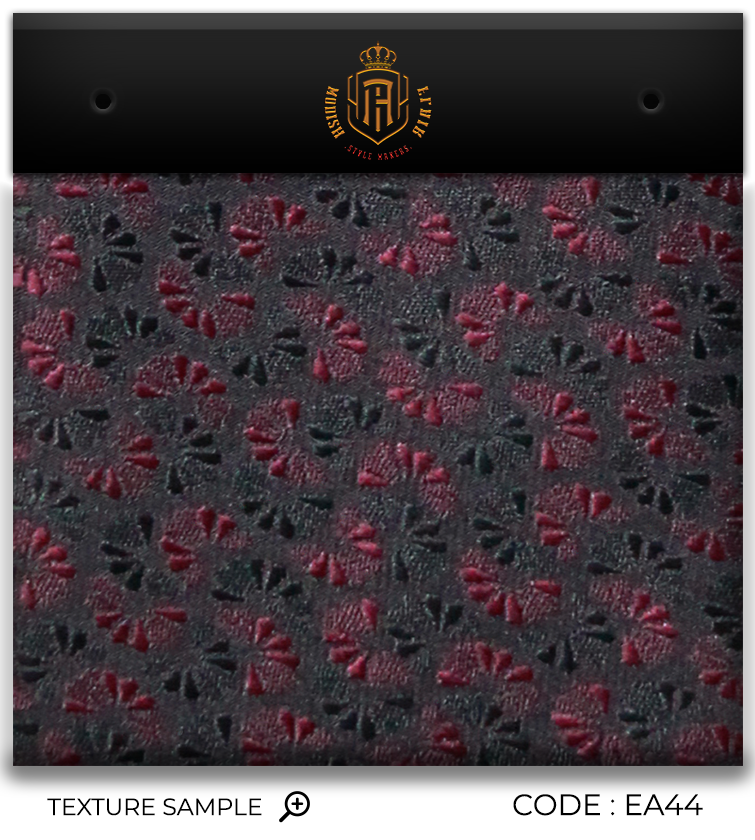 Luxury Black~Red Jacquard Tie