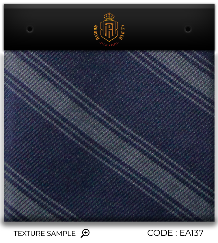 Luxury Navy Blue/Gray Jacquard Tie