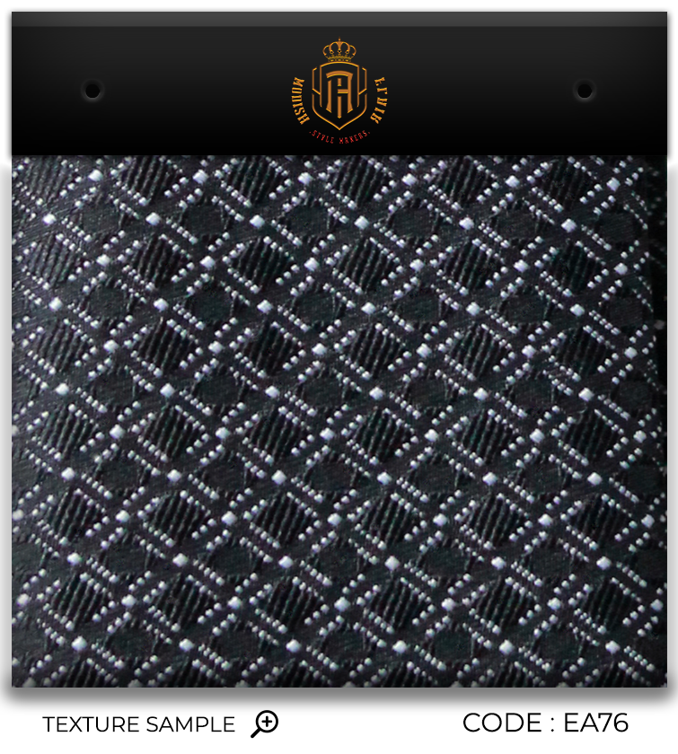 Luxury Black~White Jacquard Tie