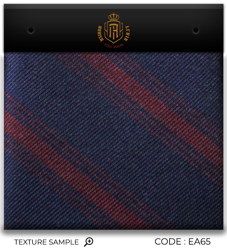 Luxury Navy Blue/Red Jacquard Tie
