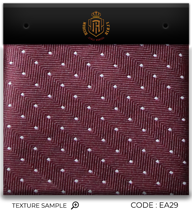 Luxury Maroon/White dots Jacquard Tie