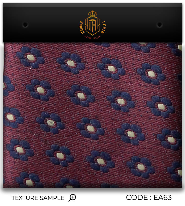 Luxury Burgundy/Blue Jacquard Tie
