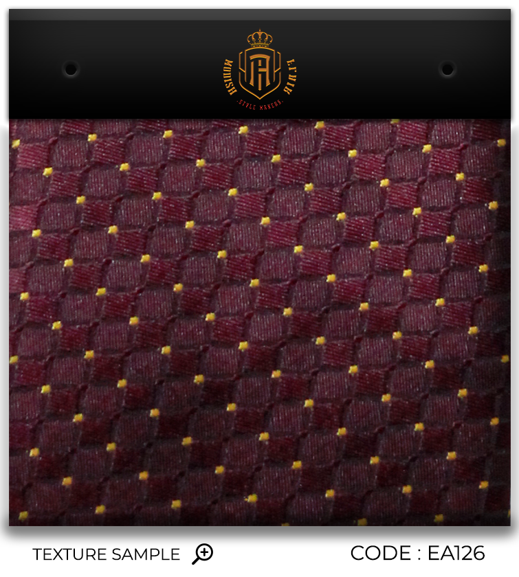 Luxury Burgundy/Yellow Dots Jacquard Tie