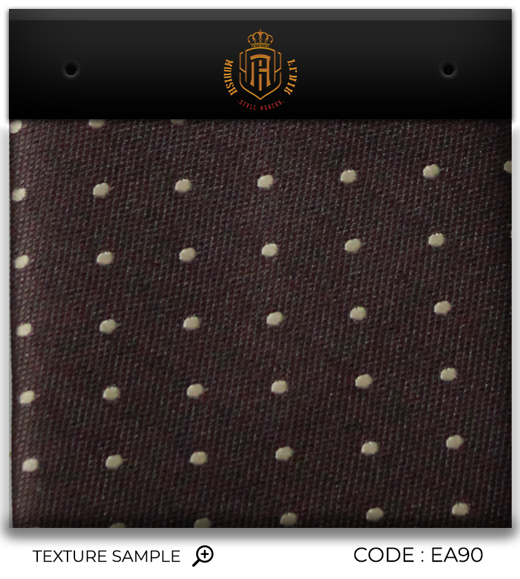 Luxury Dark Brown/Beige Dots Jacquard Tie