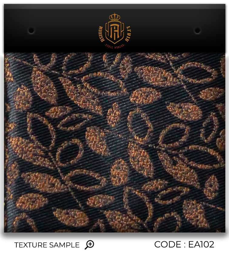 Luxury Black~Gold Jacquard Tie