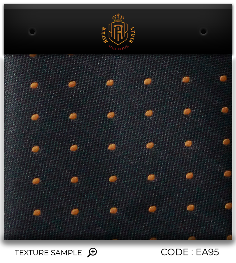 Luxury Black/Orange Dots Jacquard Tie