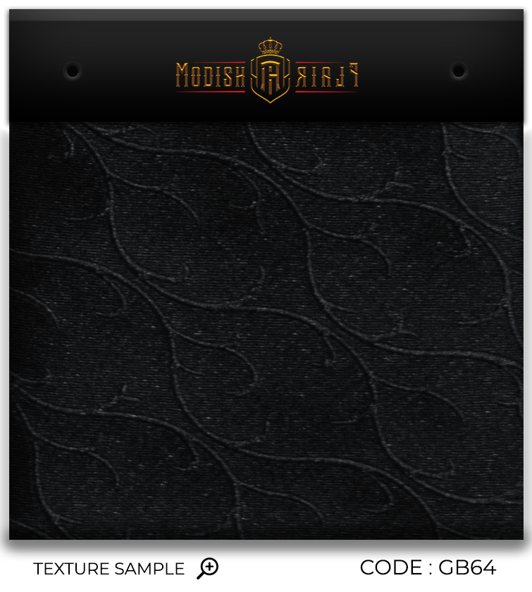 Luxury Black Pattern Silk Tie