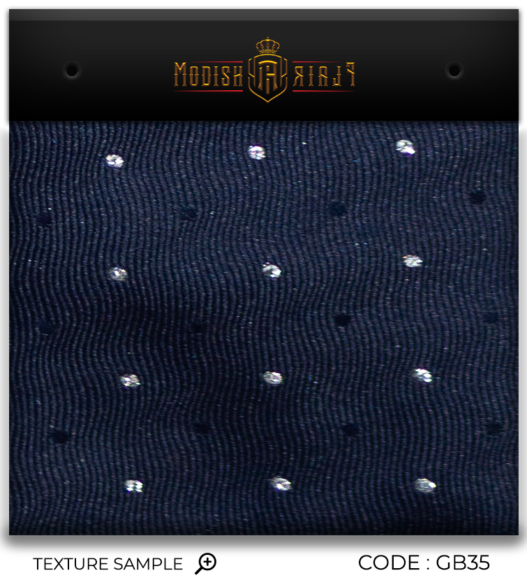 Luxury Navy/White Dots