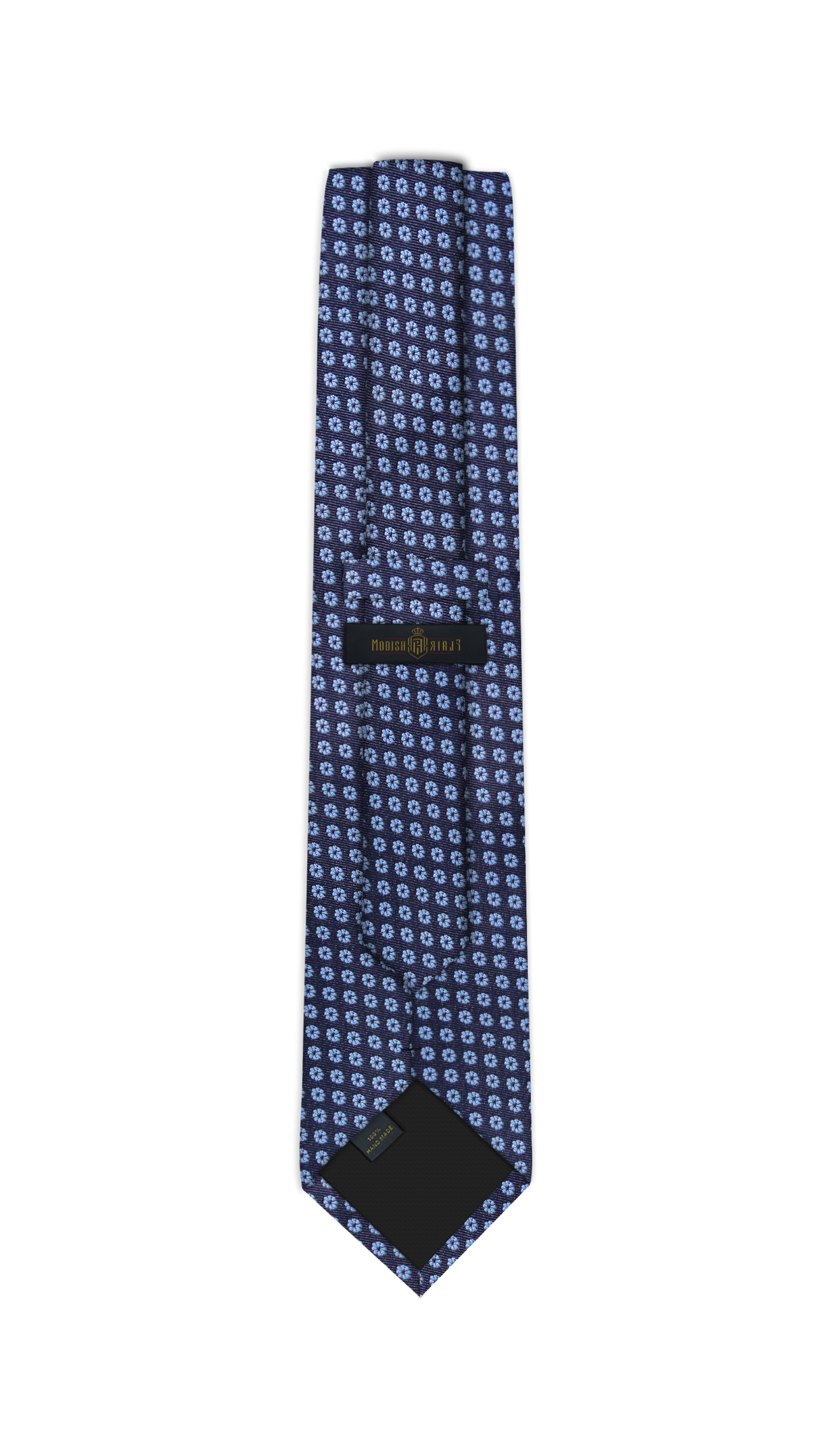 Luxury Navy Blue/Light Blue Jacquard Tie