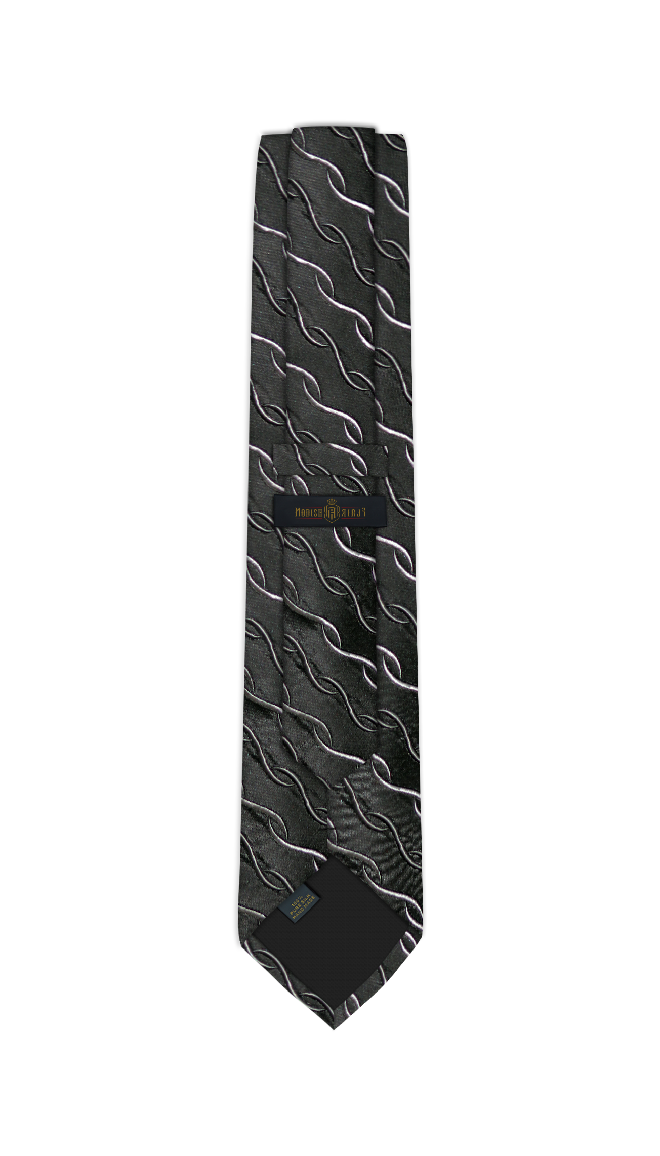 Luxury Mixed Gray Silk Tie