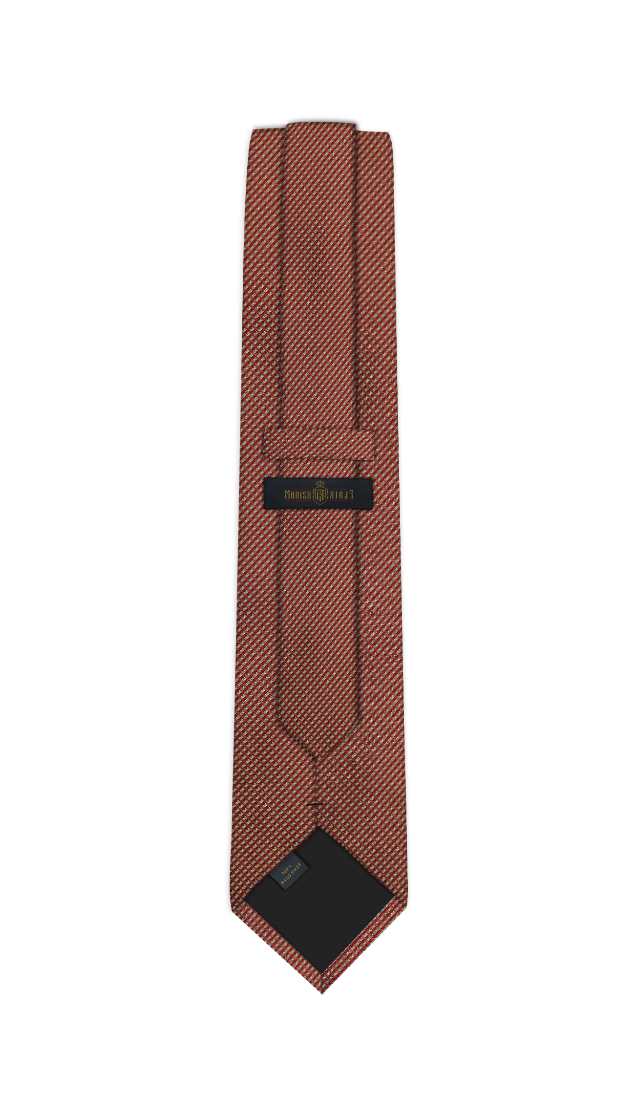 luxury Bronze/Red Jacquard Tie