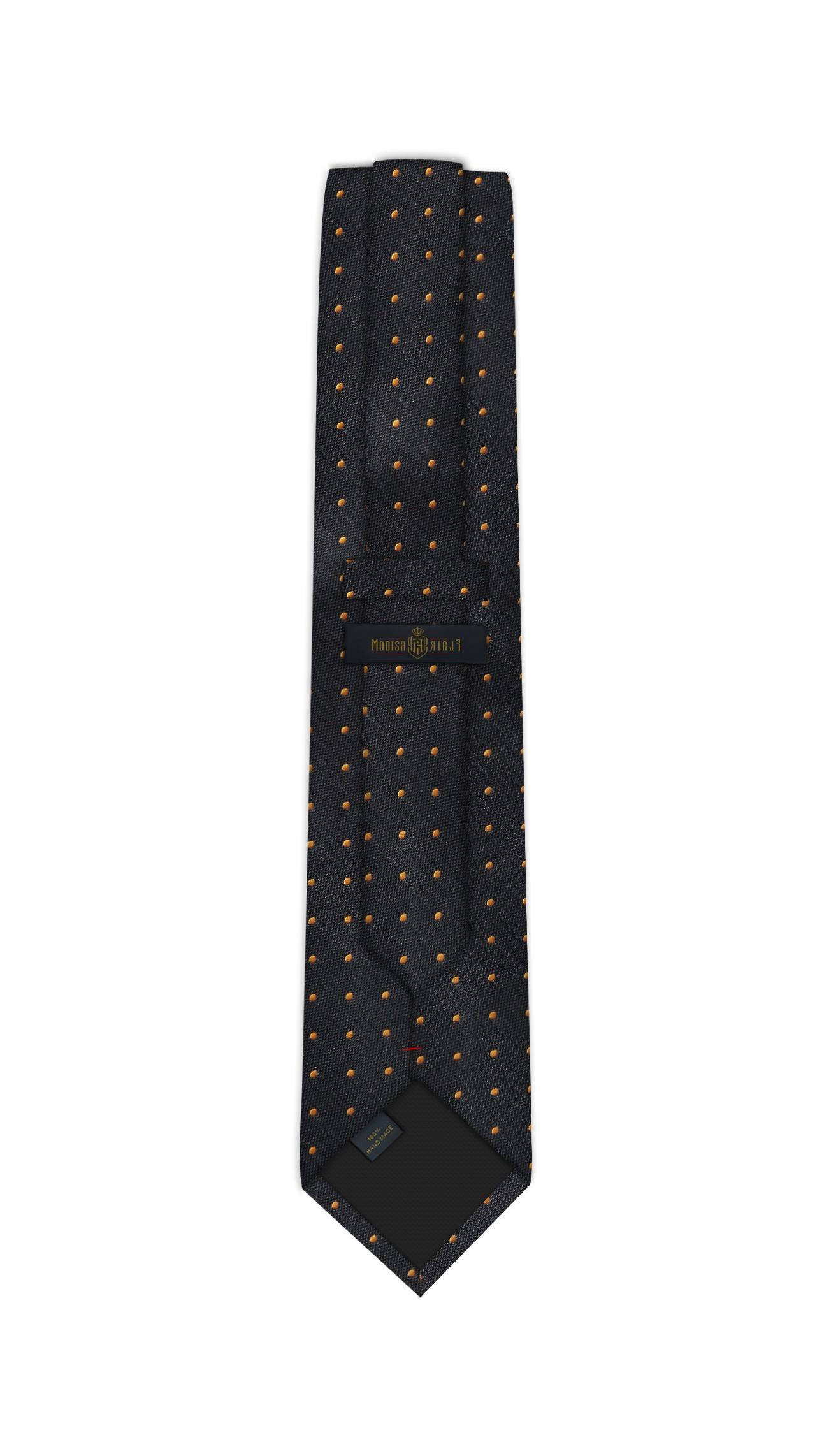 Luxury Black/Orange Dots Jacquard Tie