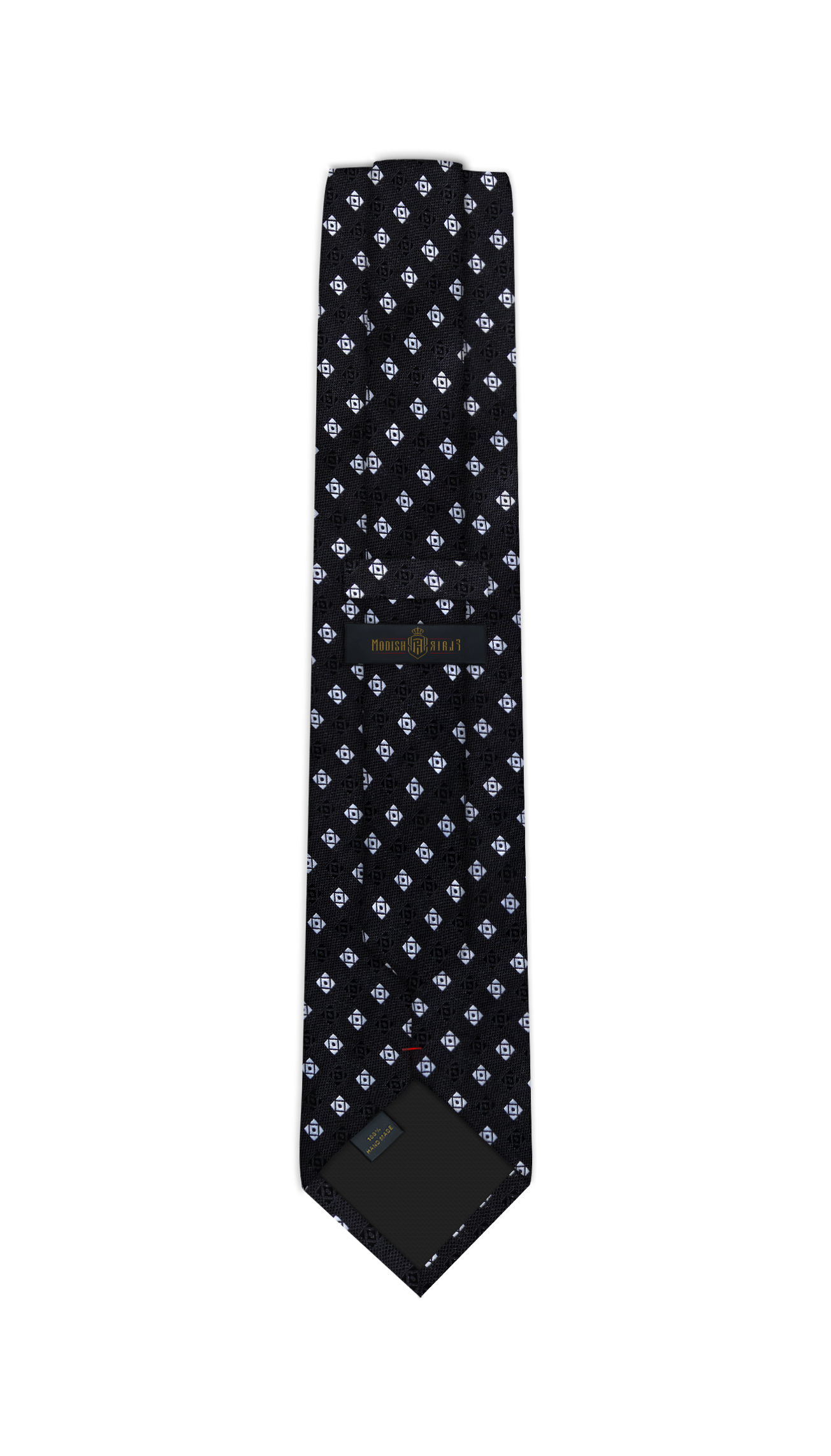 Luxury Black/White Jacquard Tie