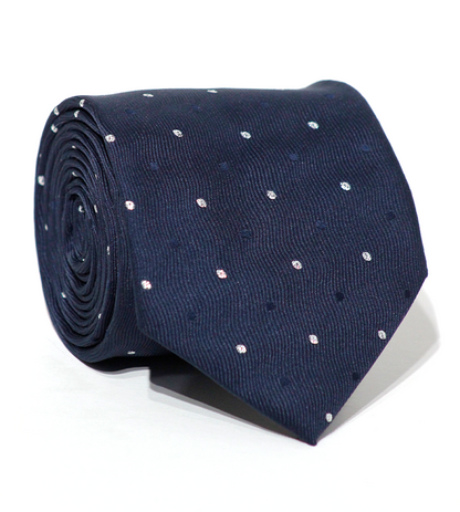 Luxury Navy/White Dots