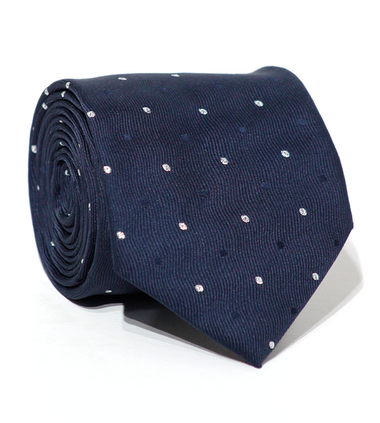Luxury Navy/White Dots
