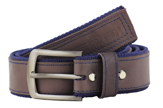 Luxury Leather & Canvas Belt
