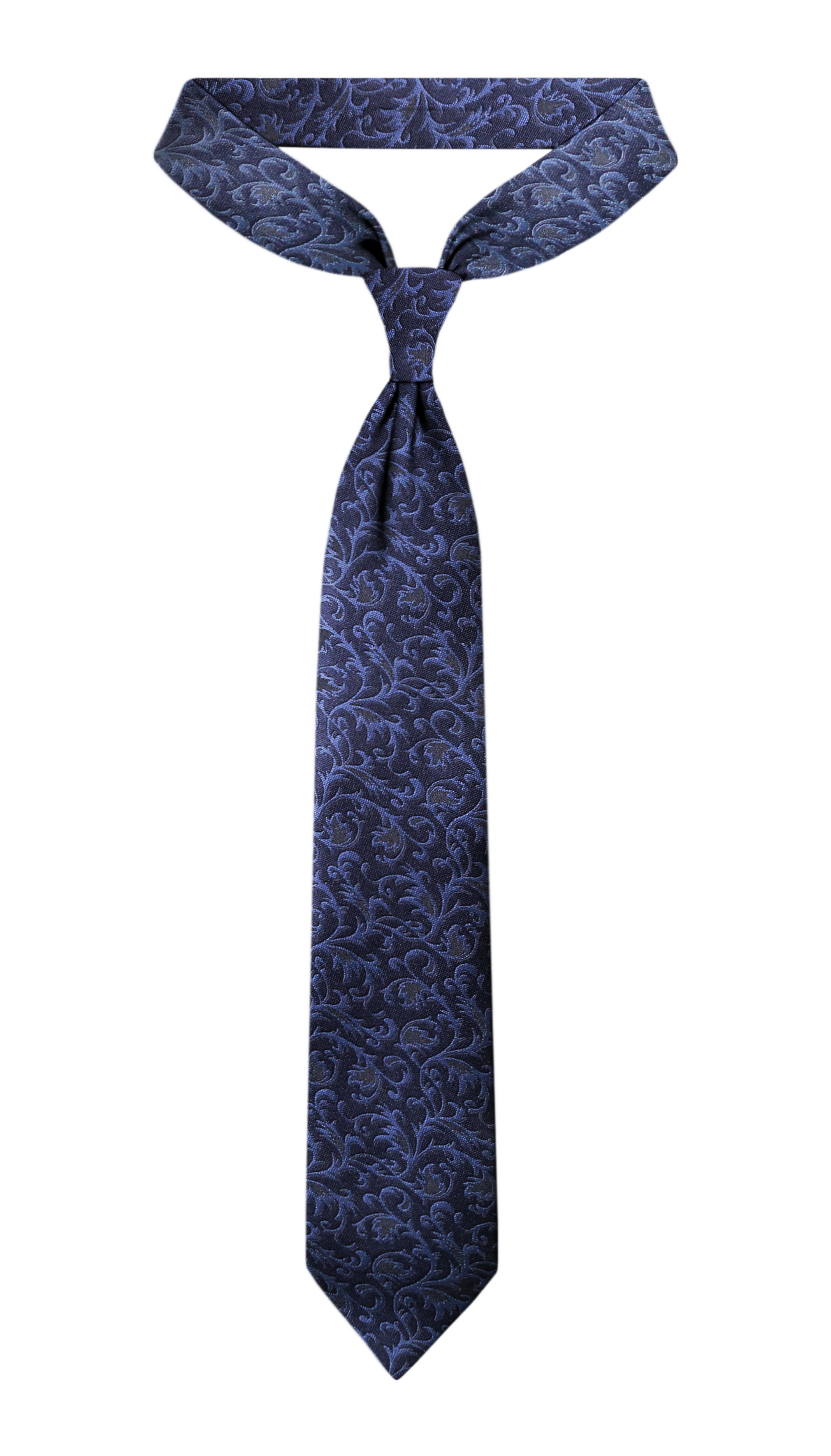 Luxury Navy Blue Jacquard Tie