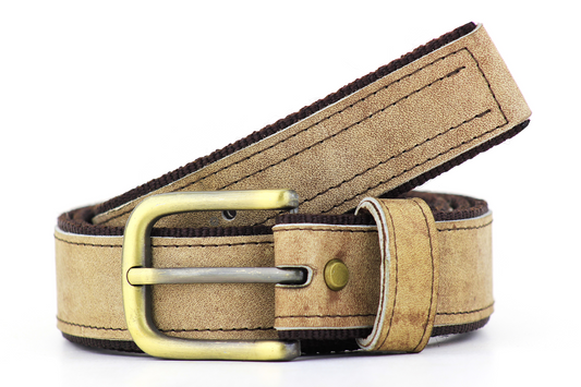 Luxury Leather & Canvas Belt