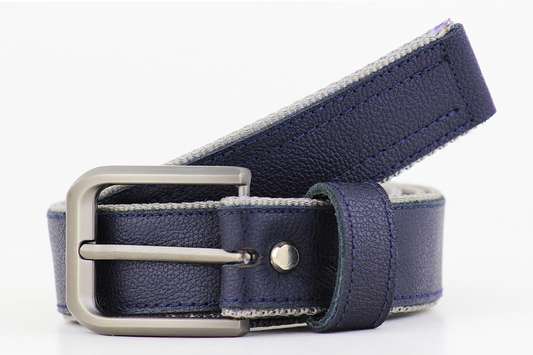 Luxury Leather & Canvas Belt